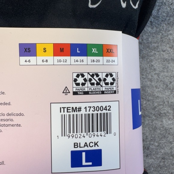 Room Service Pajama Set Women Large L Shawl Collar 2pc Black Floral Blossom - Picture 7 of 9